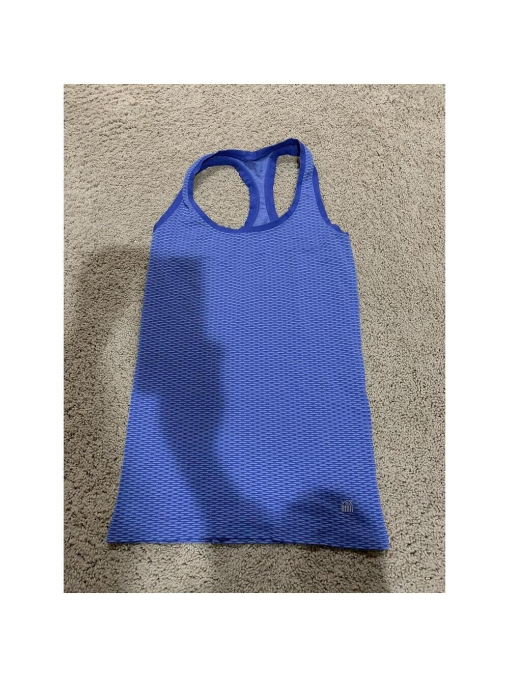 women's Sport By Victoria's secret blue racer back tank top fitted S SMALL